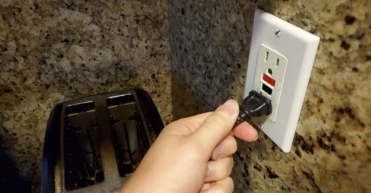 plugging into GFCI outlet